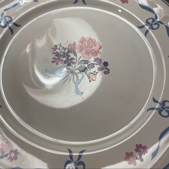 2 Vintage Newcor Blue Ribbon 6026 dinner plates - Picture 4 of 12